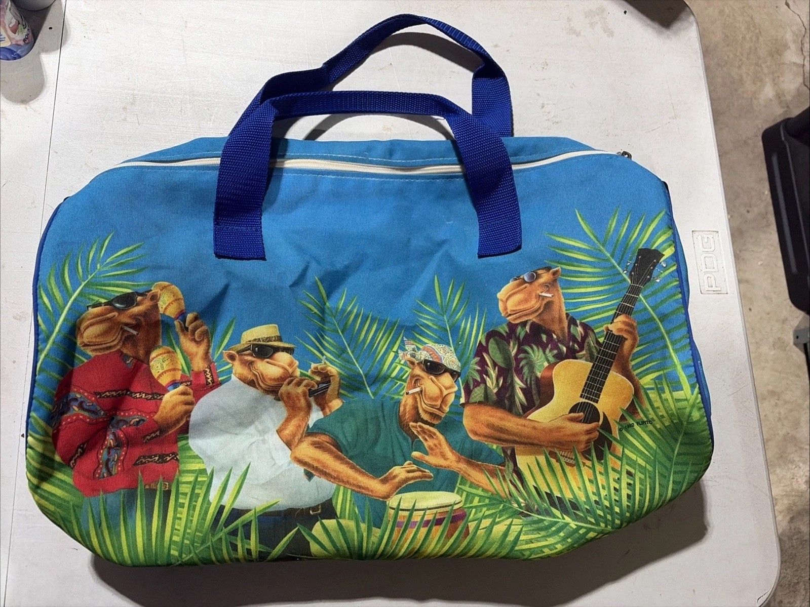 Vintage 1992 Camel Joe Cool Hard Pack Duffle Bag Missing Shoulder Strap
