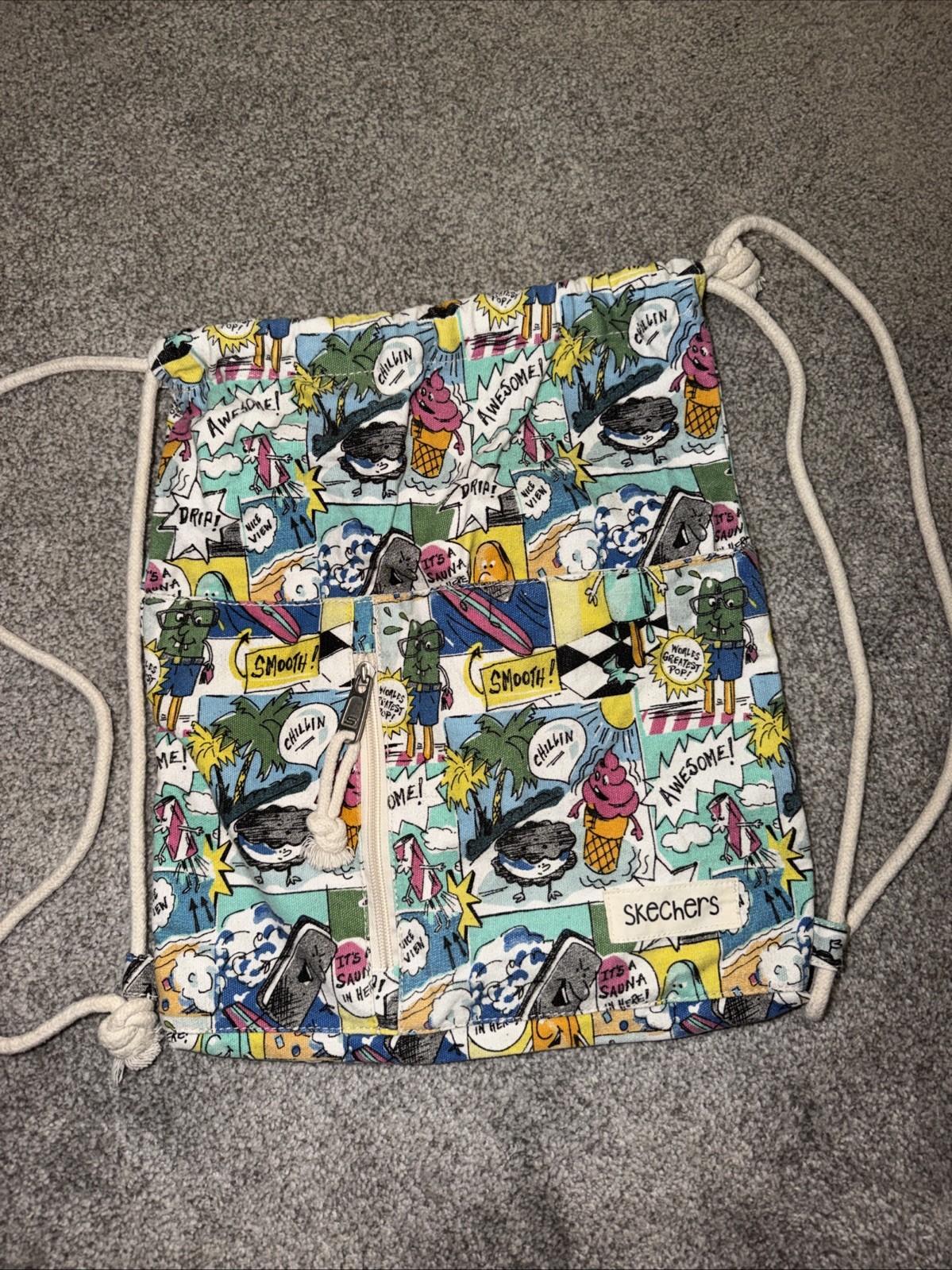 Skechers Dune Carrysack Ice Cream Theme OS Drawstring (D5)