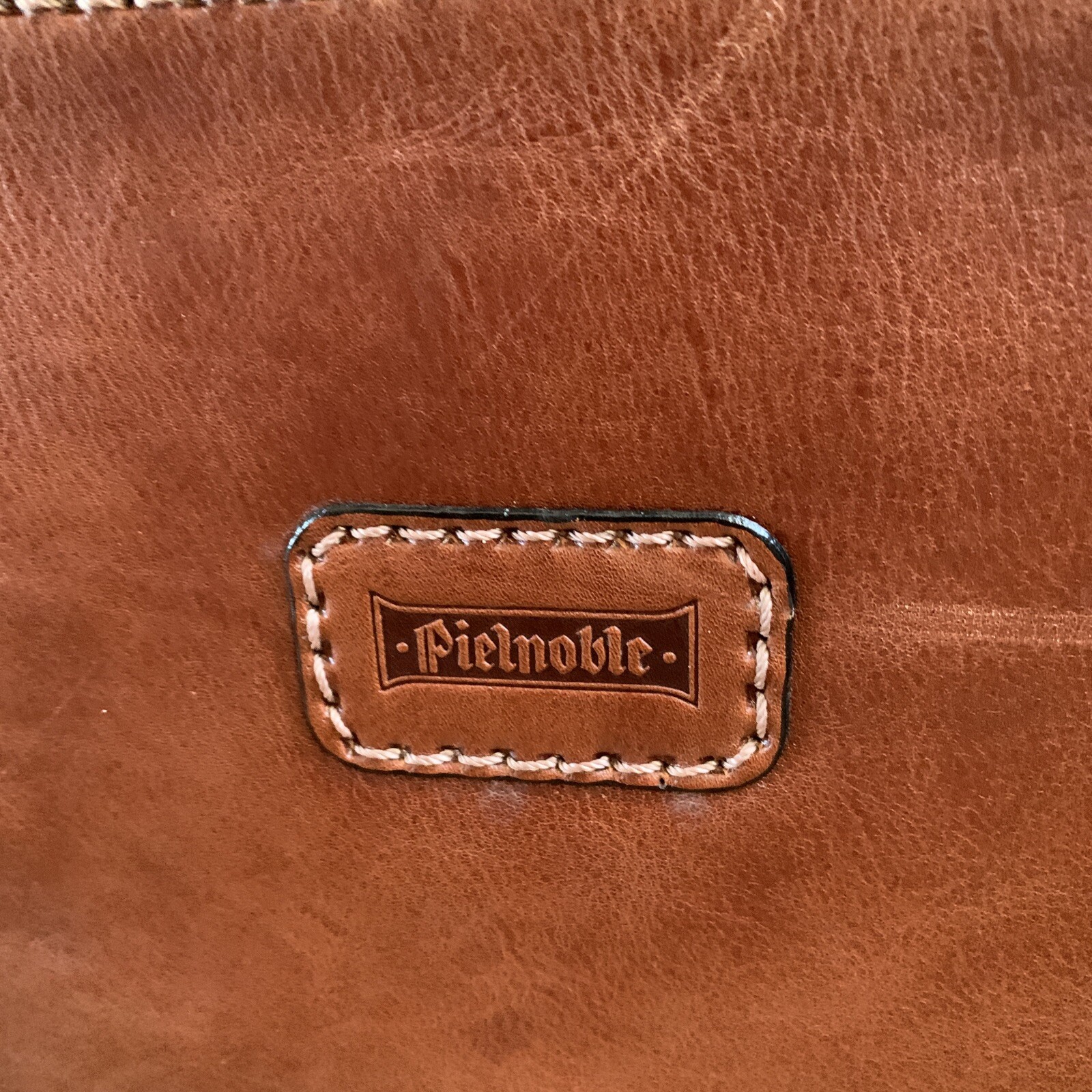 Vintage Pielnoble Leather Business Briefcase Messenger Bag RARE Made in Spain