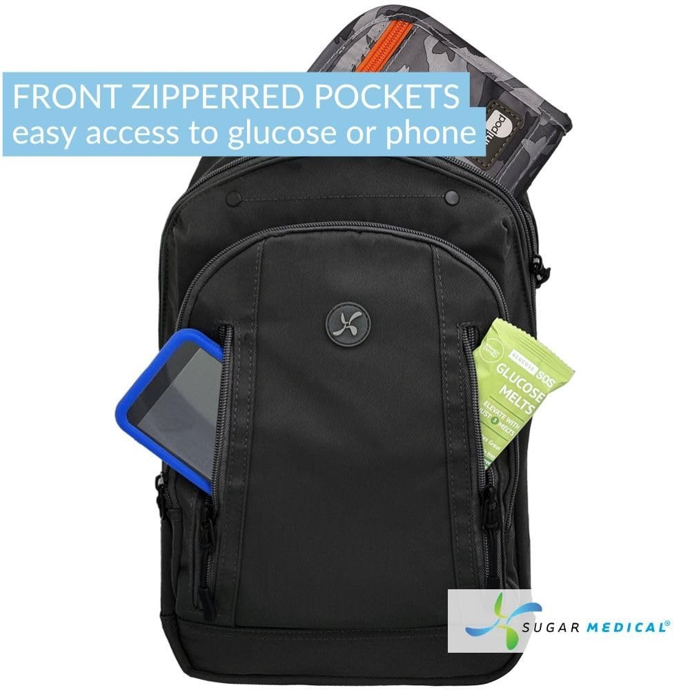 Insulated Diabetes Sling Backpack | Diabetic Travel Supplies & Care Products