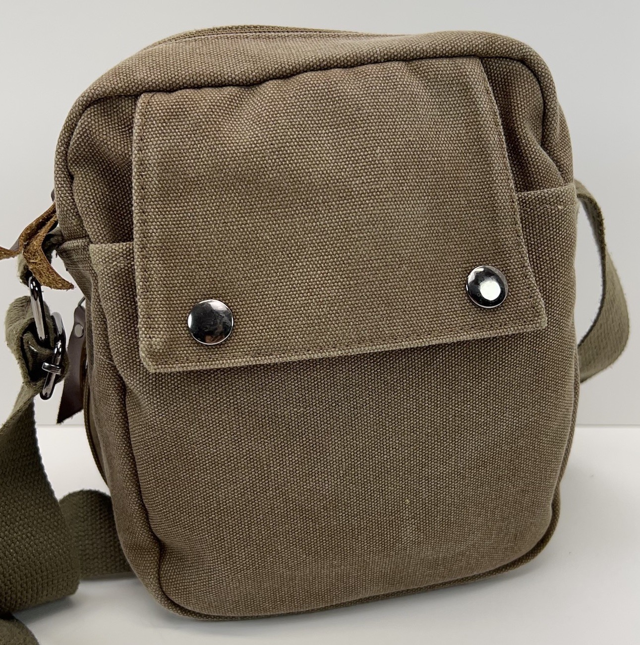 CANVAS Crossbody Multi Pockets Zip Messenger Bag Organizer Hike Travel Outdoors