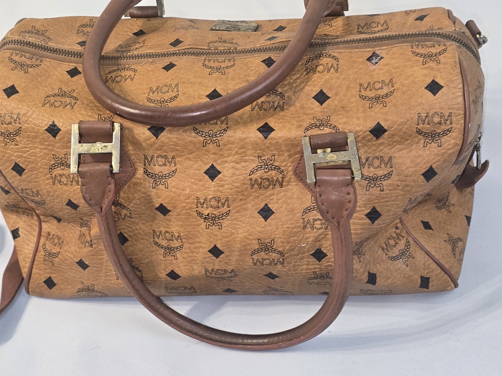 Vintage 🔥 MCM Ottomar Weekender Bag Cognac Viestos duffle