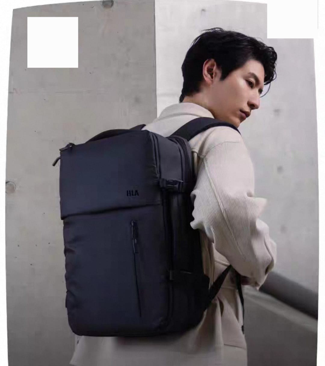 Sleek Black Travel Backpack
