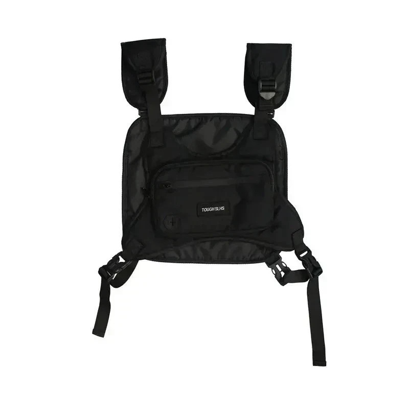 Vest Fabric Chest Rig Bag Hip Hop Functional Tactical Harness Chest Waist
