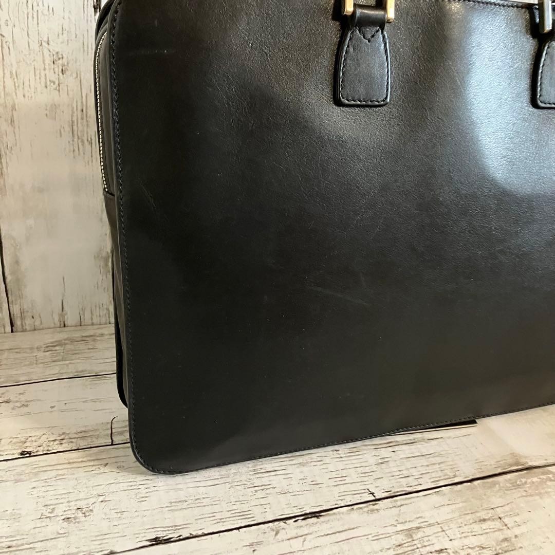 Morabito Leather Briefcase Black Business Bag 41cm x 30cm x 7cm