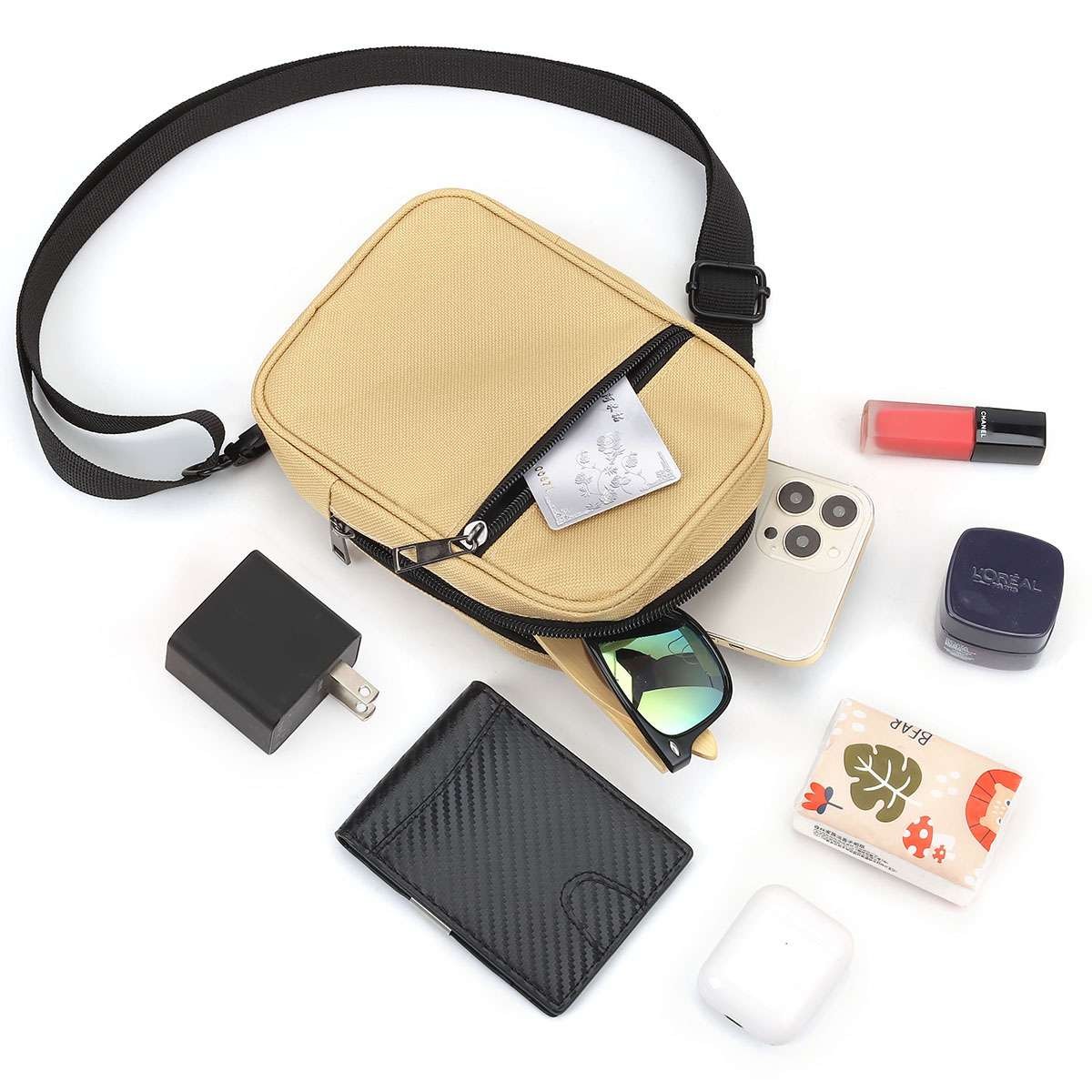 Men Backpack Tactical Sling Bag Chest Shoulder Fanny Pack Crossbody Sport Travel
