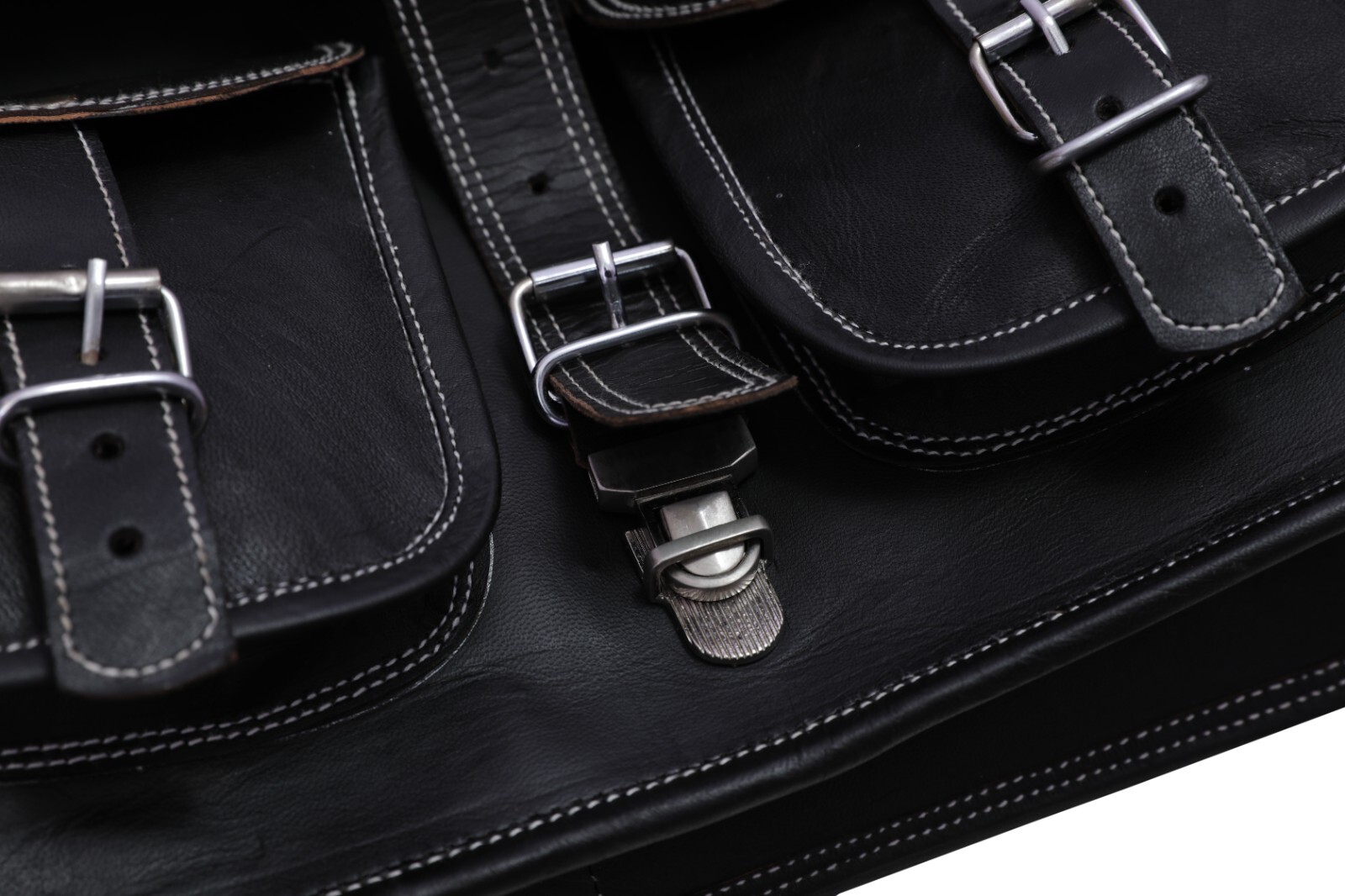 Vintage Real Leather Messenger Shoulder Satchel Laptop Bag Briefcase Men-Women