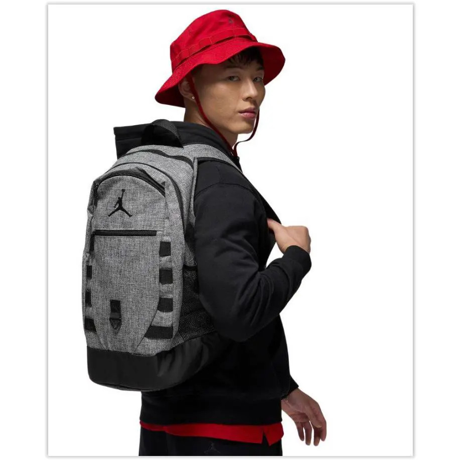 Nike Jordan Level Carbon Heather/Black 15″ Laptop Backpack Bag NEW MA0879-GEH