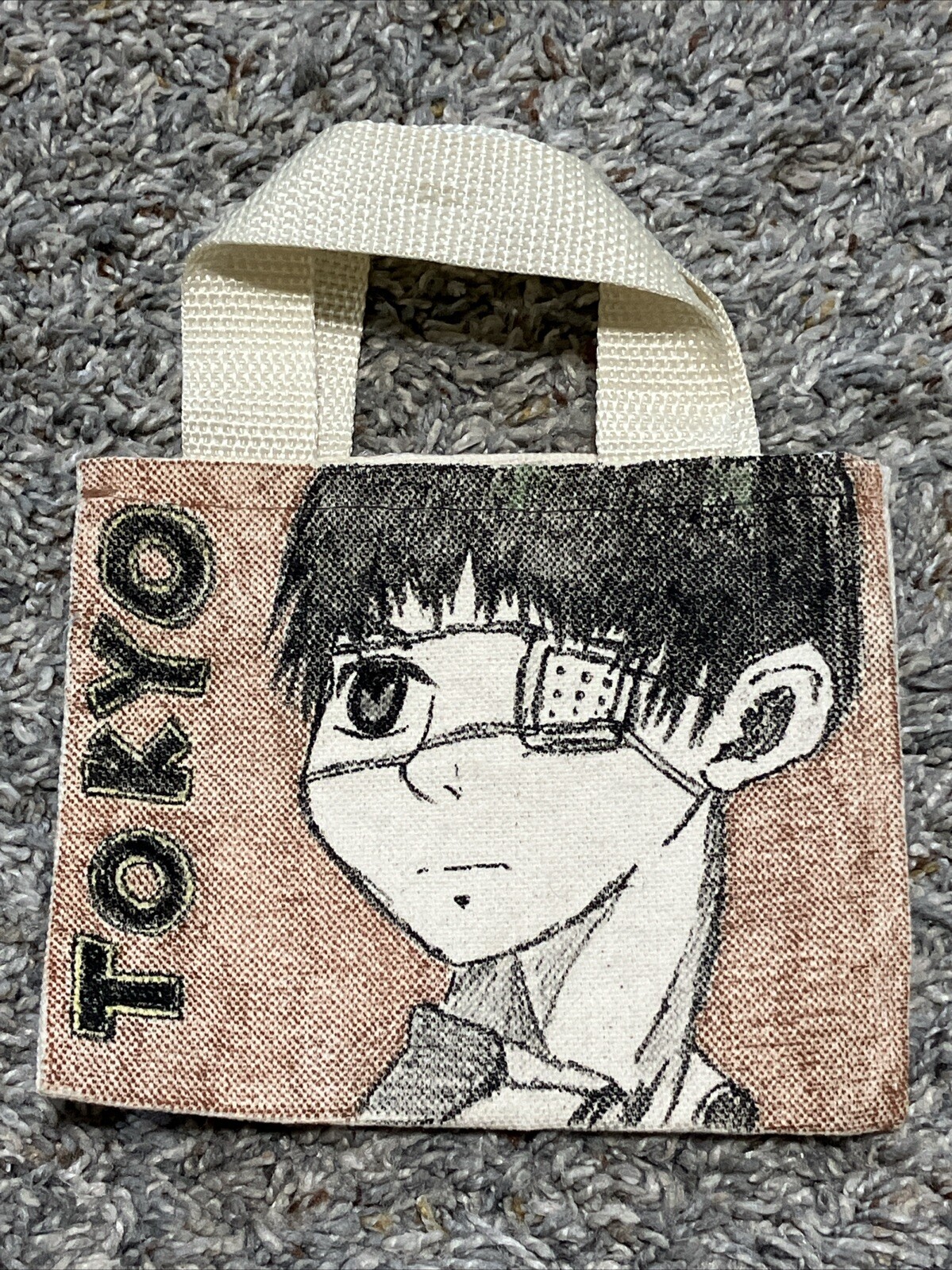 HAND DRAWN Tokyo Ghoul Mini Canvas Tote Bag