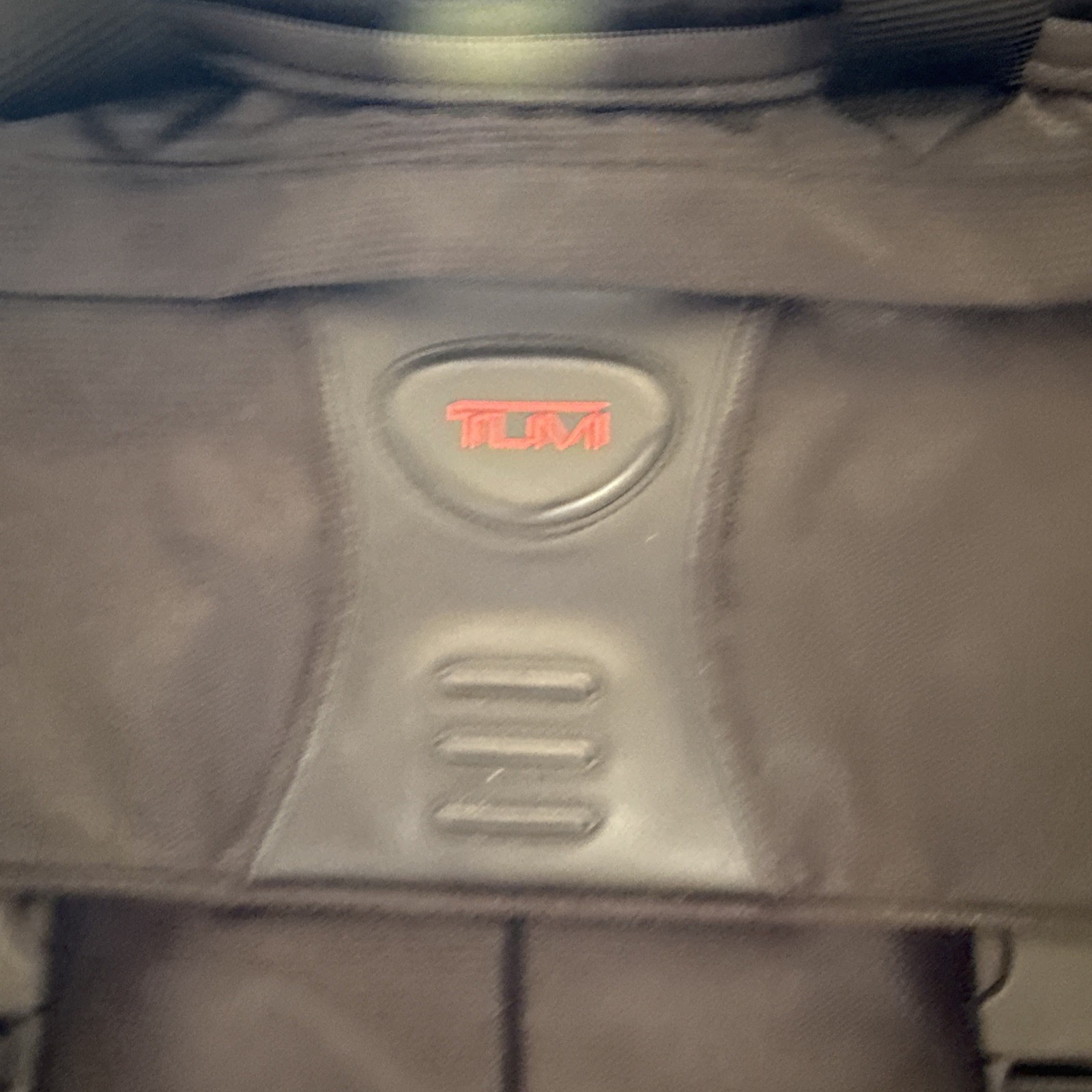 Tumi Tech Ballistic Nylon Briefcase Messenger Laptop Bag Black Crossbody Buckle