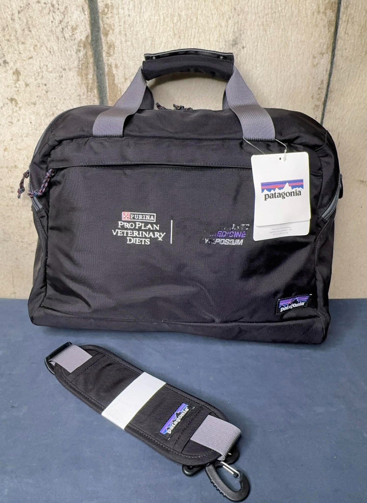 NEW Patagonia Worn Wear Patagonia Headway Brief 22L Briefcase Bag Strap Black