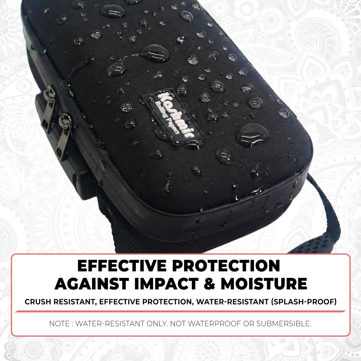 Smell Proof Bag with Combination Lock Tobacco Pipe Pouch File Organizer