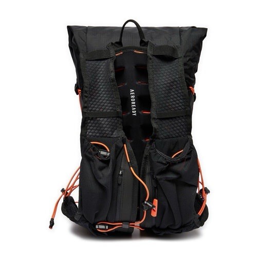 Adidas Terrex Backpack Black Orange Bag Pack Hiking 15.6L Camping IN4656 Medium