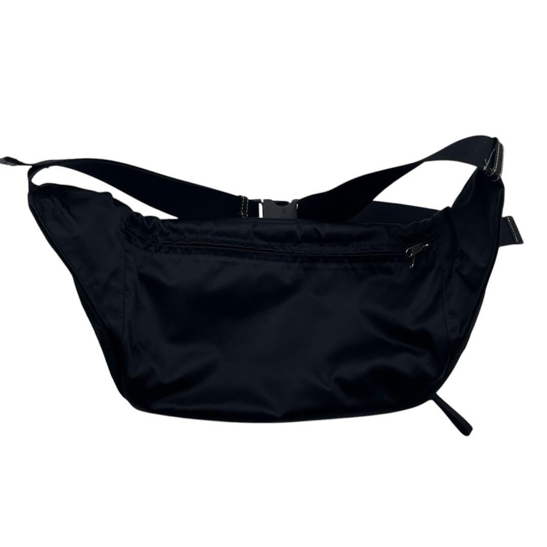 Authentic Porter Yoshida Kaban Men’s Black Waist Bag Crossbody 30cm Lightweight