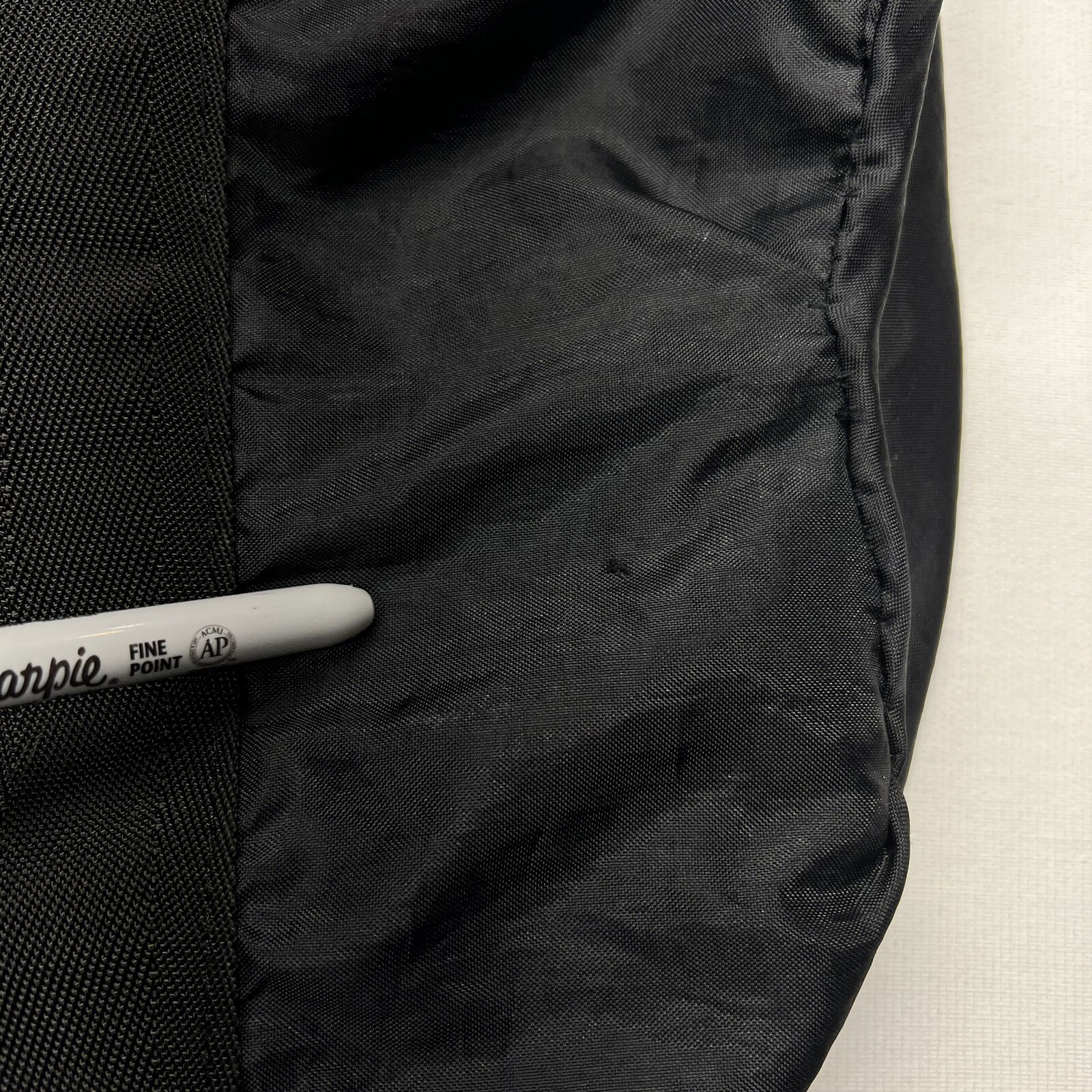 VTG Academy Broadway Bag Black Duffel Nylon Gym Travel Camping Zip Logo Y2K