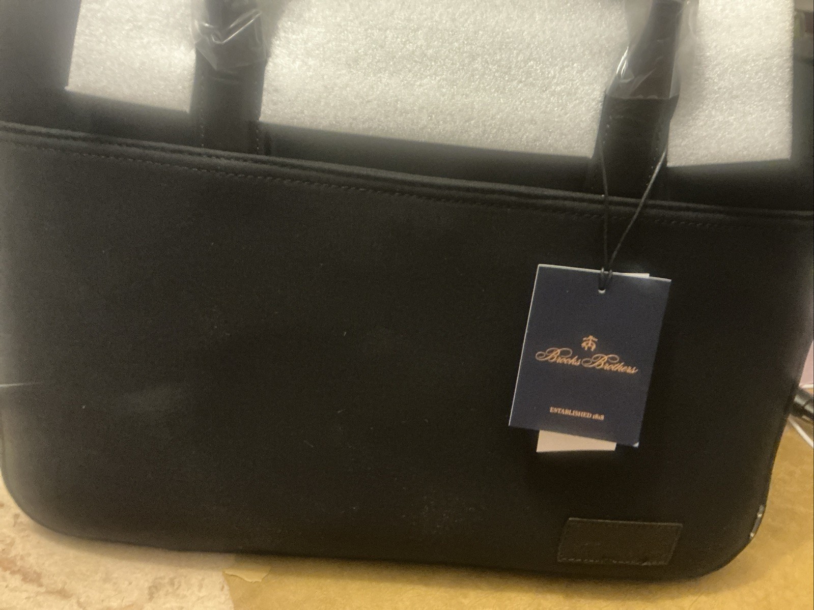 Brooks Brothers Medford Slim Briefcase- NEW with Tags