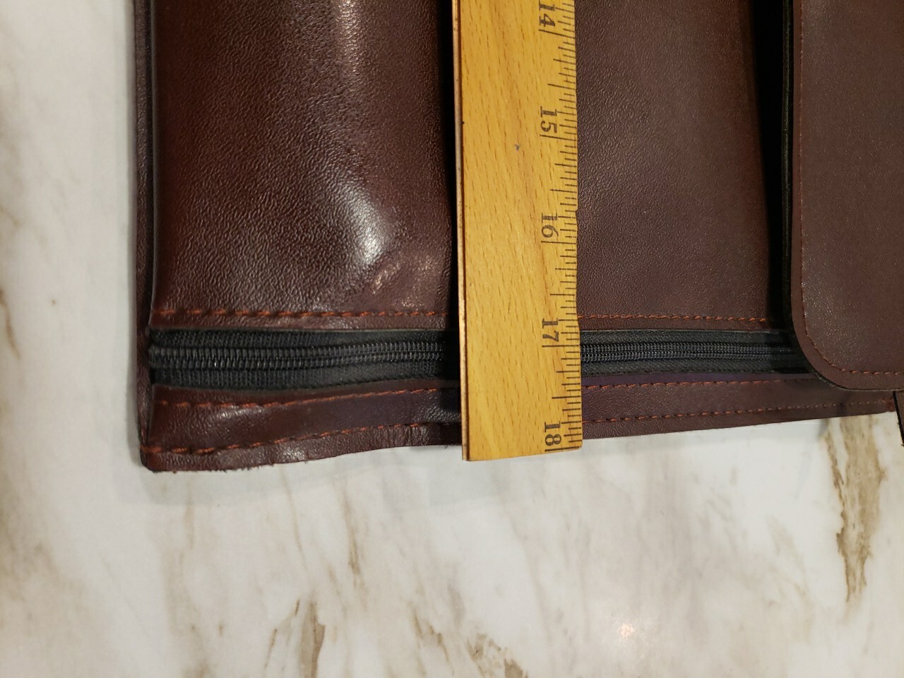 Vintage MSA Leather Hinged Portfolio Brief Case Organizer