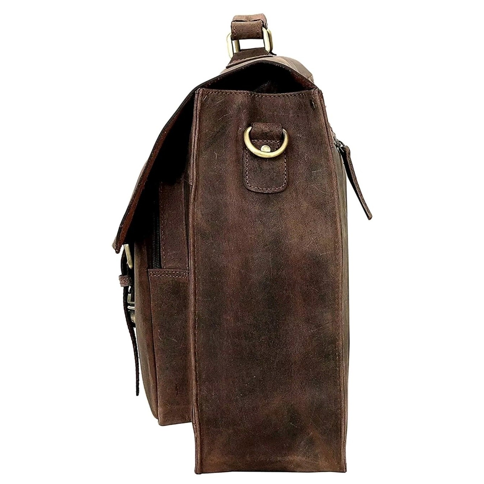 15″ Leather briefcases Laptop Messenger Bags for Men and Women Best Office Bag