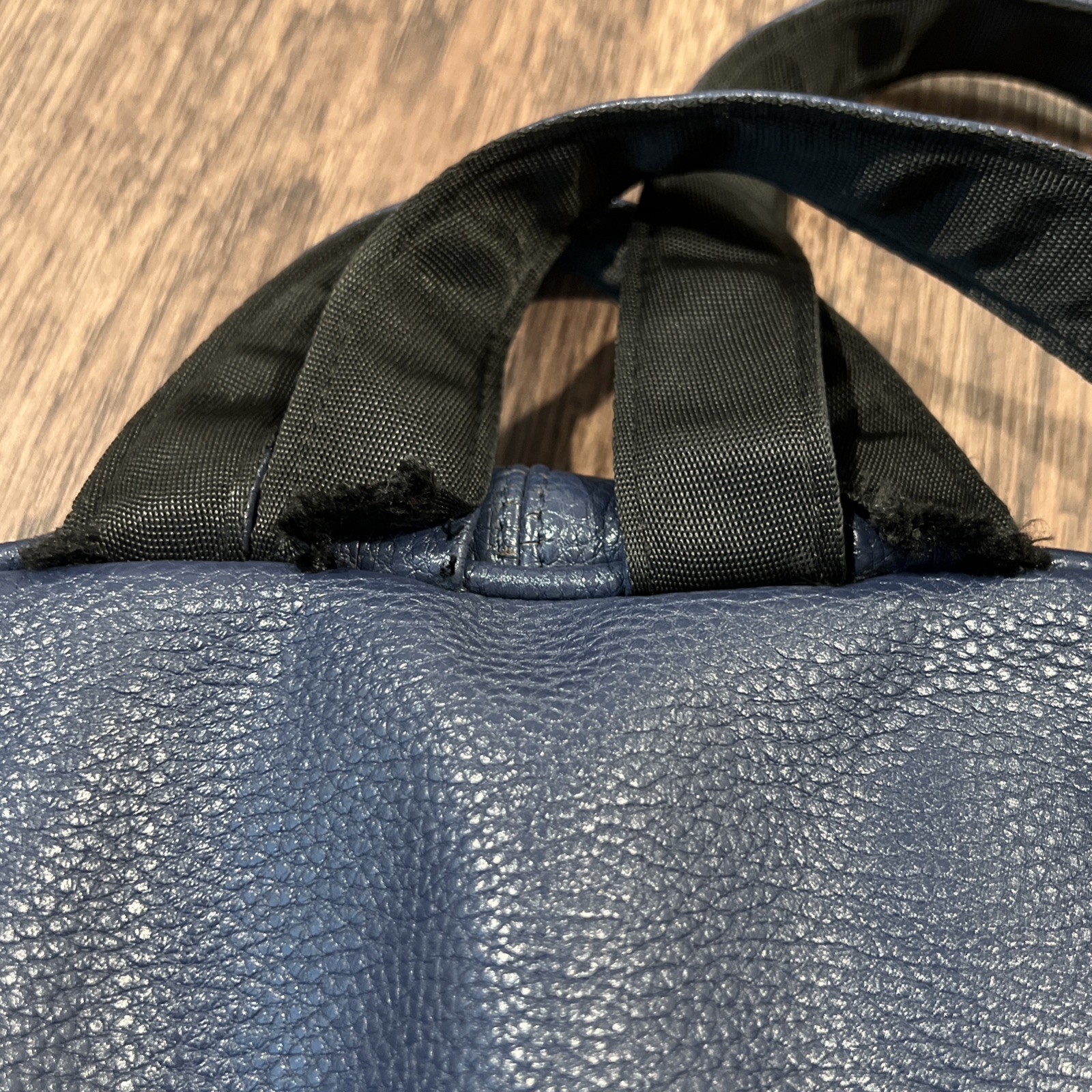 Tod’s Backpack in Navy Textured Leather