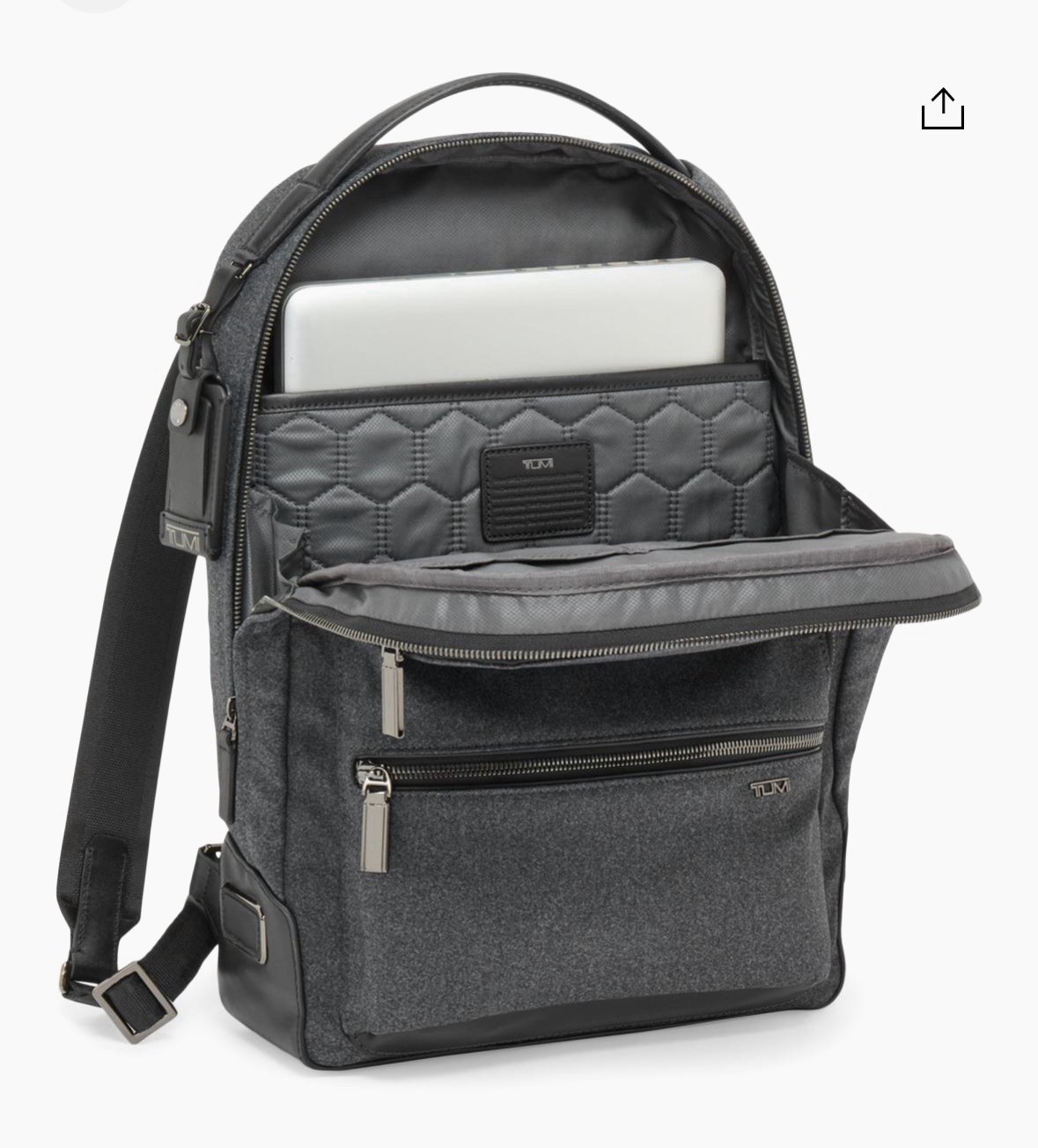 New With Tags – Tumi Harrison Bradner Grey Backpack Rucksack Bag 142074-1374