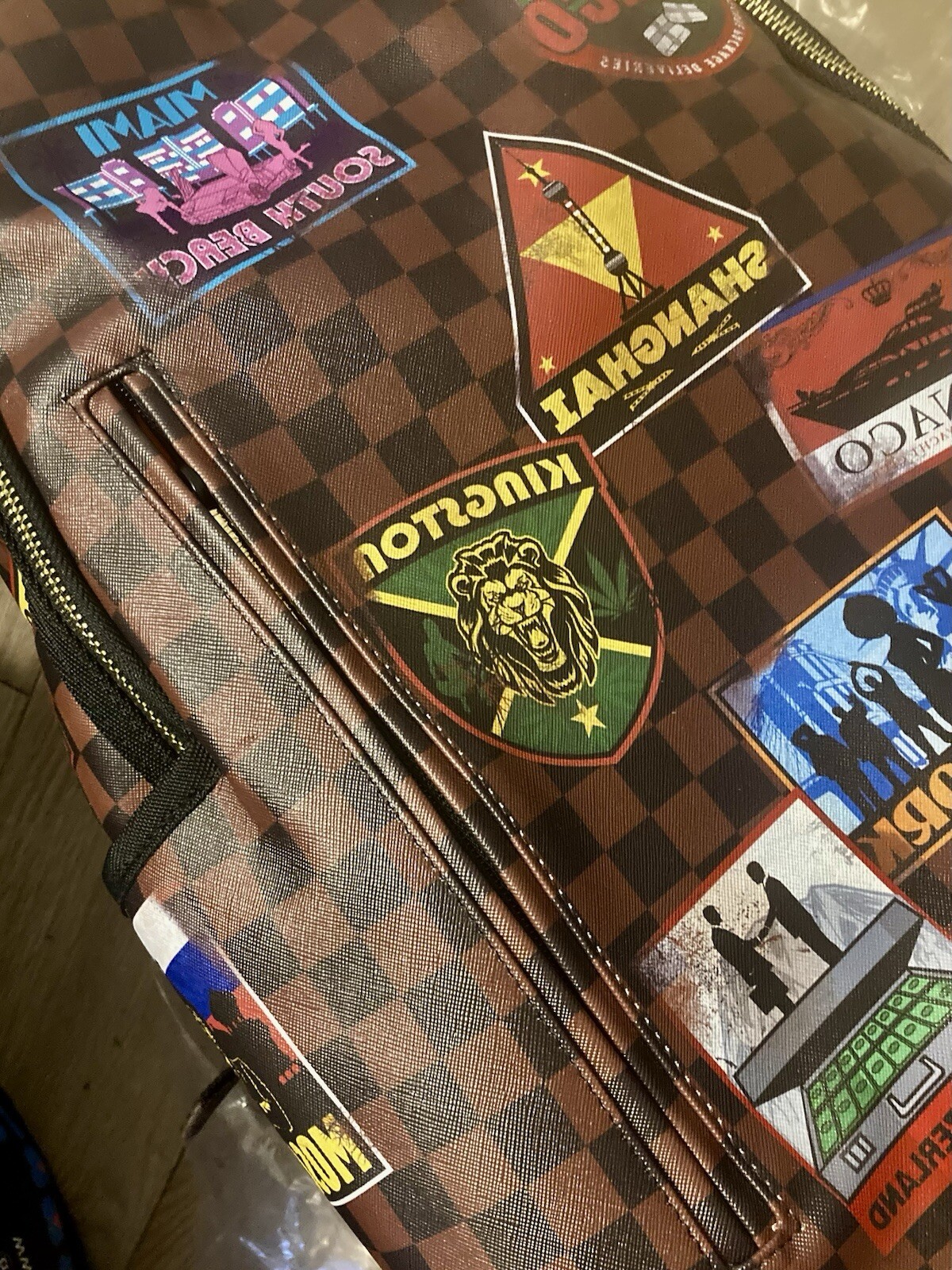 SPRAYGROUND Global Travel Patches OG Louis Sold Out NWT money Limited Ed