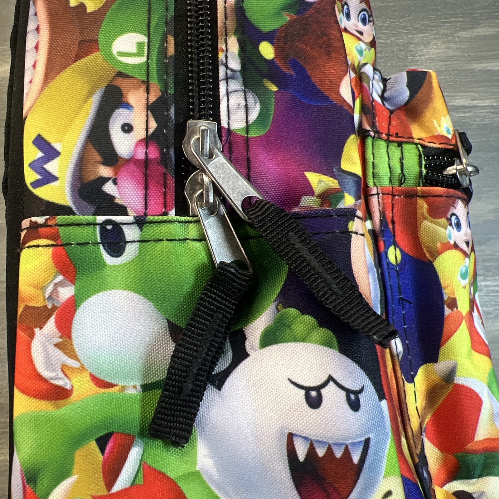 Super Mario Bros All Over Backpack Bag 16″ x 12″ Nintendo