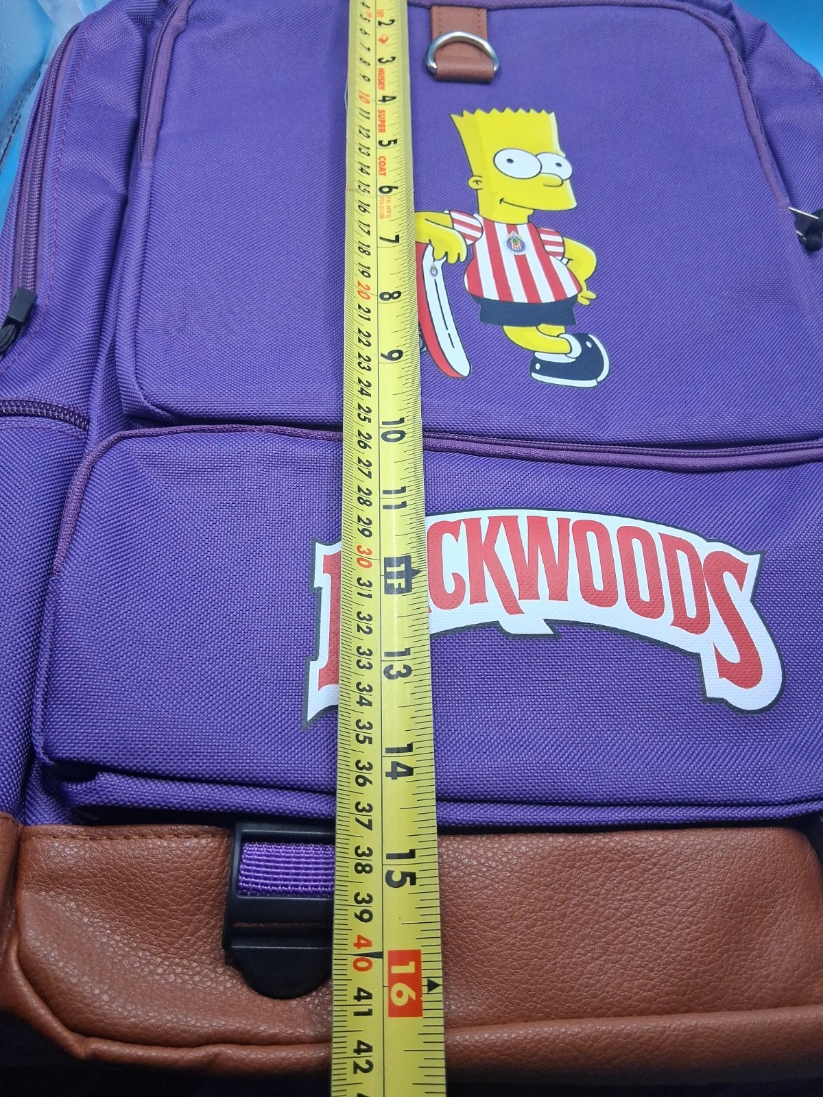 Large Capacity Backwoods Bart Backpack Purple Laptop Backpack Travel Bag. New