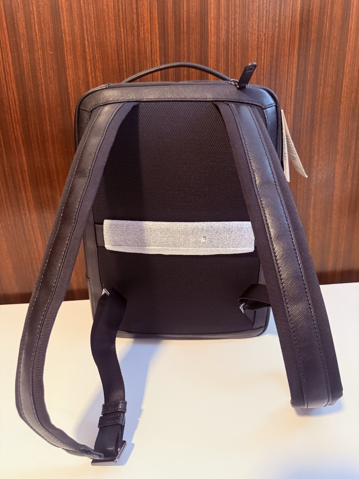Cole Haan Men’S Sloane Backpack, Black Saffiano