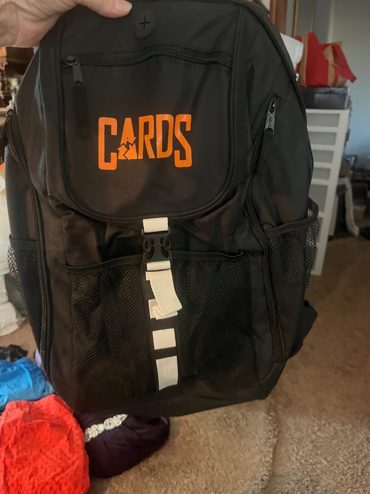 NEW $69 HIT PRODUCTS #3420 LARGE Deluxe Backpack WITH CARDS LOGO & EXTRAS