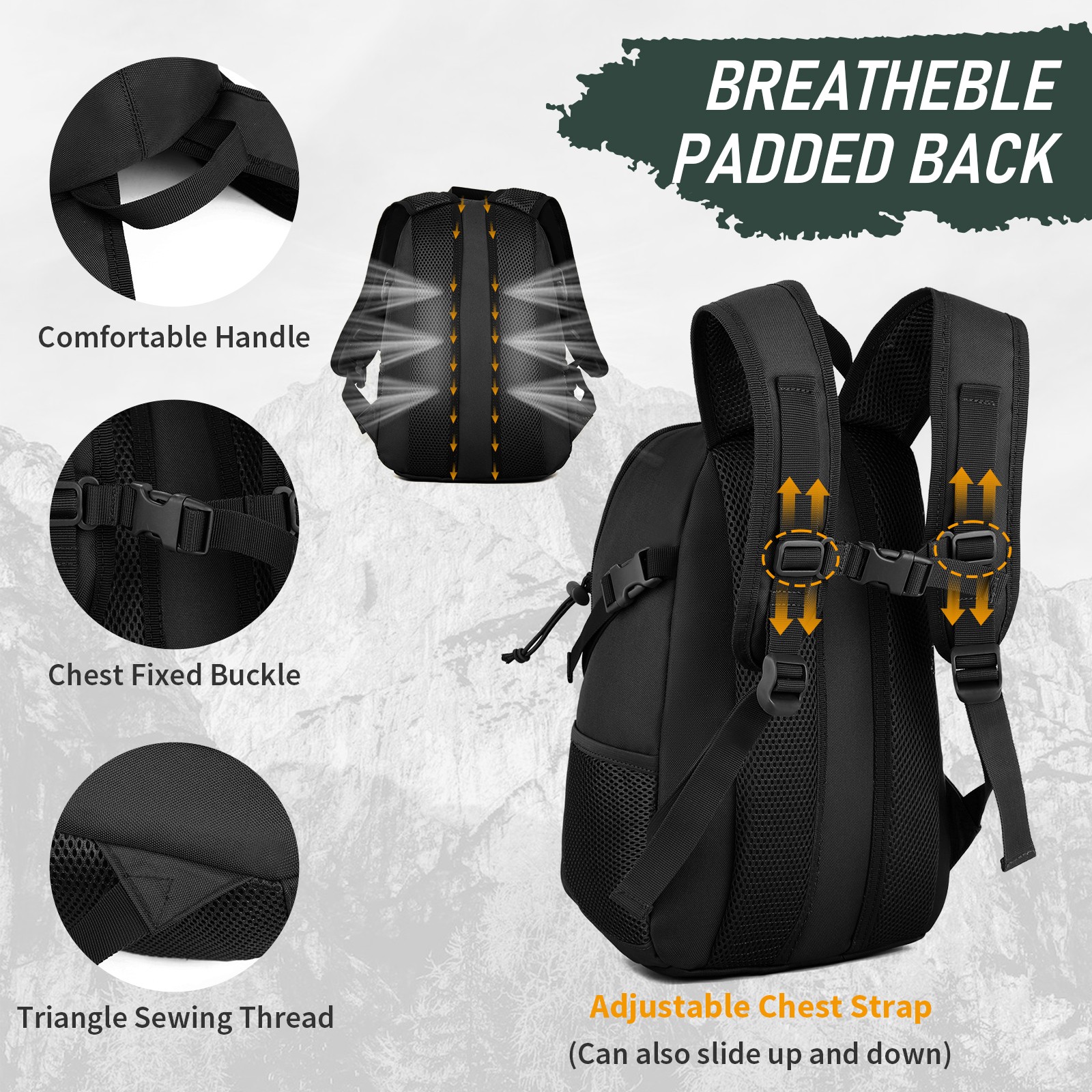 12L Men Women Military Tactical Backpack Molle Rucksack Assault Pack Travel Bag