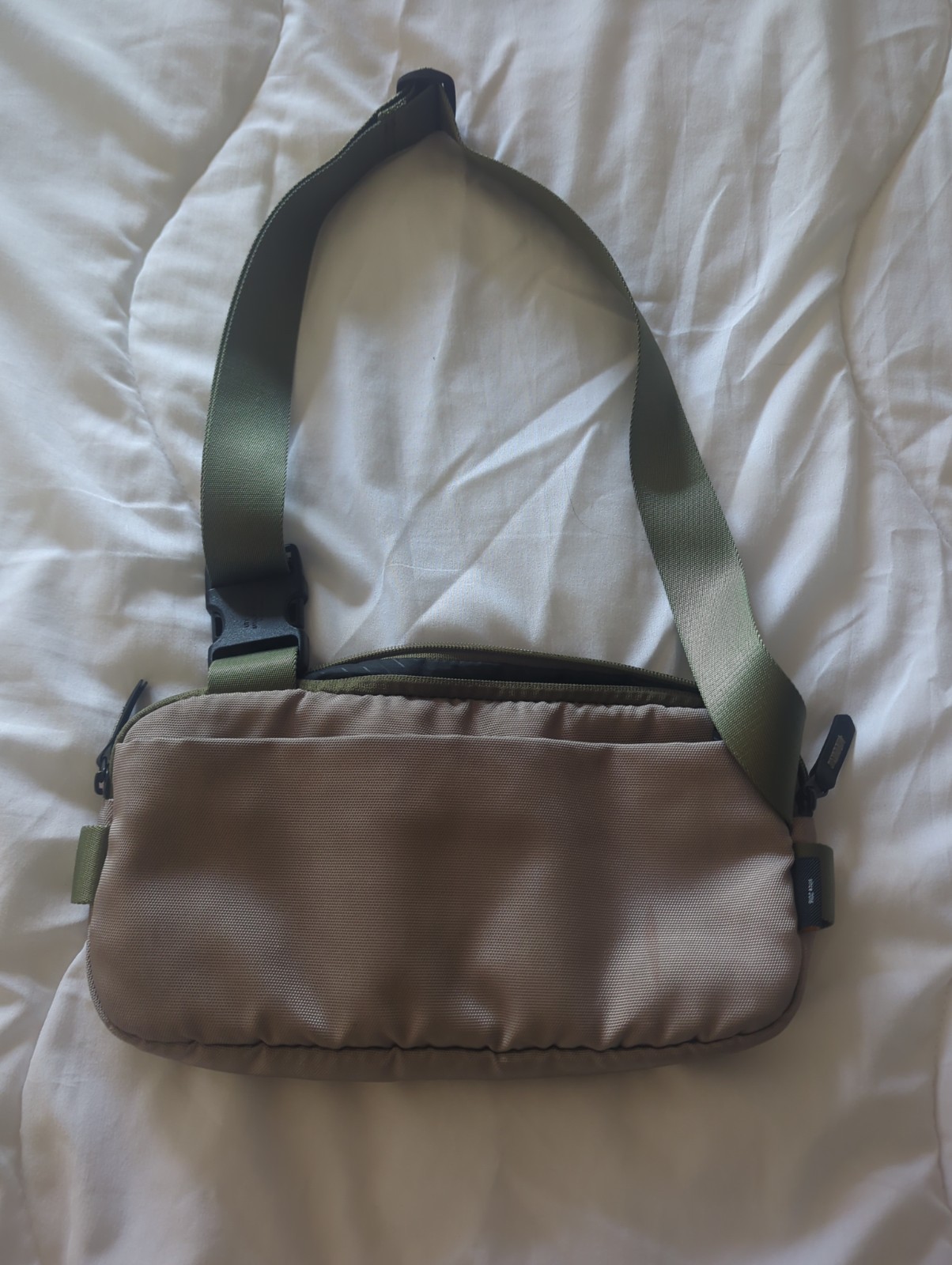 tomtoc Compact Sling Bag EDC Travel Crossbody Polyester Olive Green Men