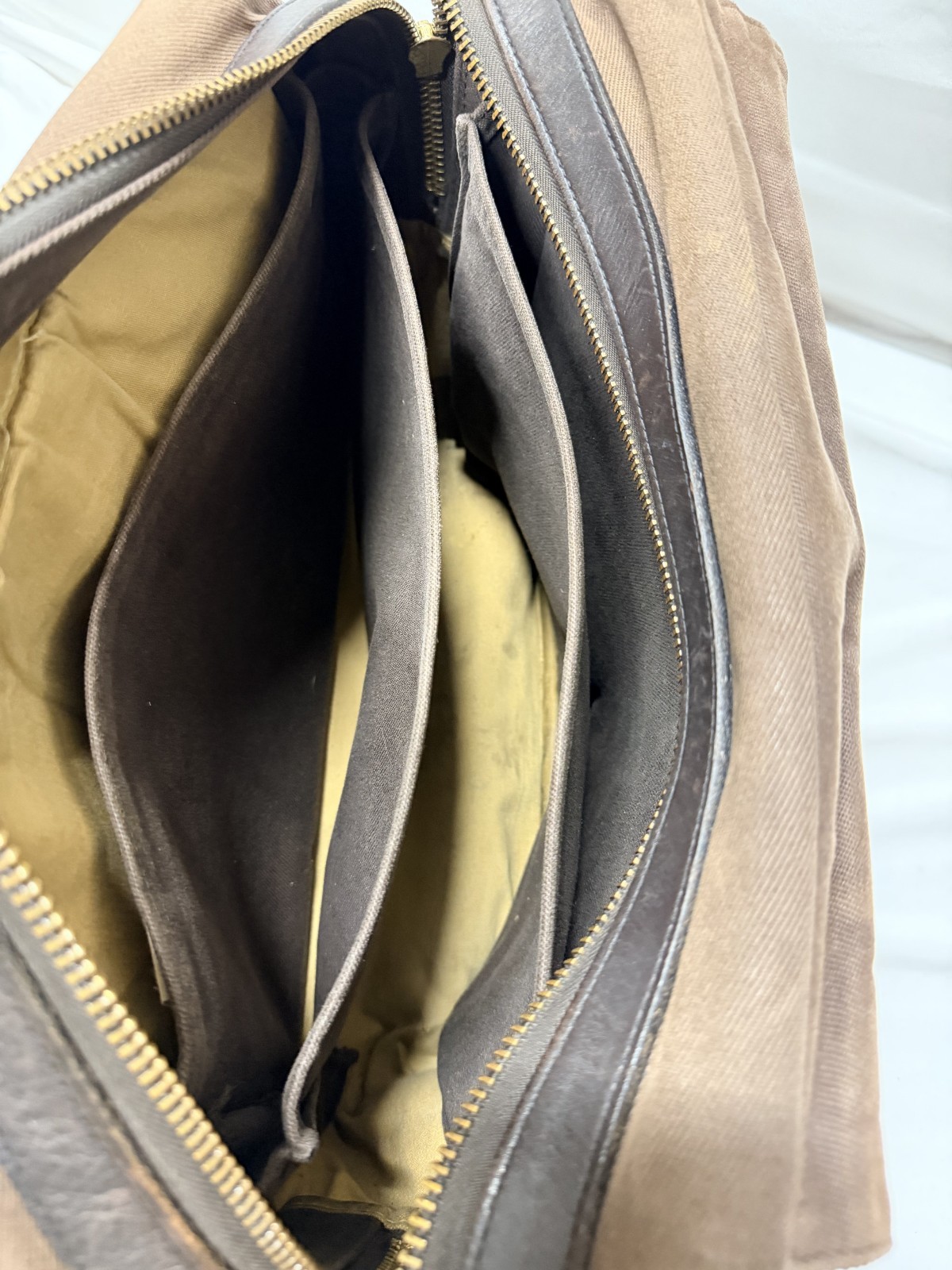 Filson Rugged Twill Padded Computer Bag Brown Made in USA STYLE:70258