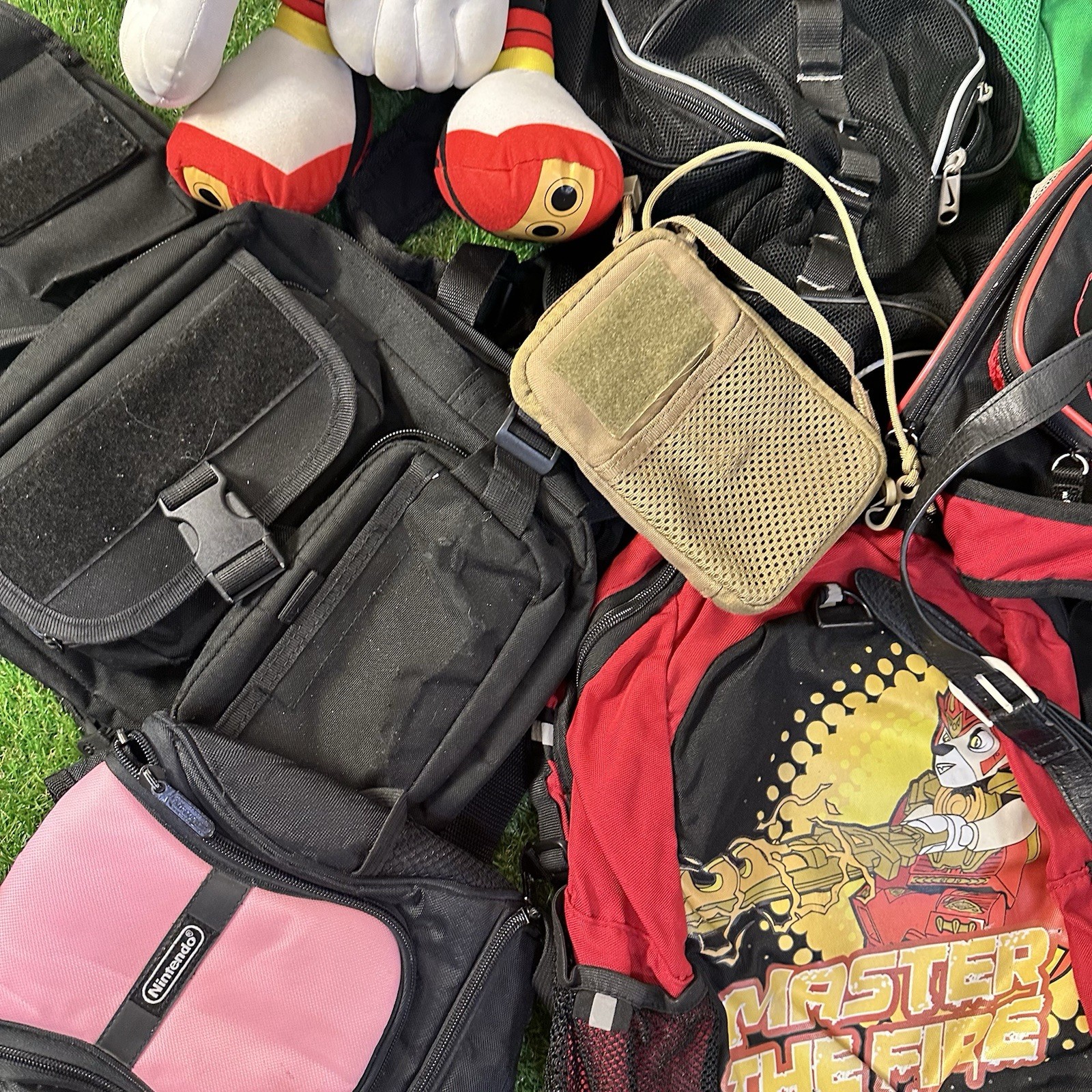 Y2K Reseller Bag 10x Lot 2000s Skater Gamer Backpack Bags Bundle Sonic Nintendo
