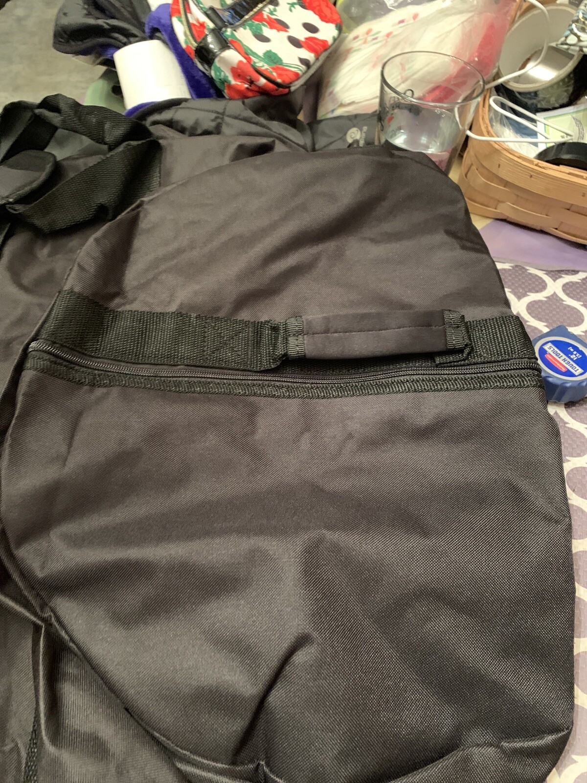 Built To Last Lifetime Outdoor Large Black Duffle Bag and Case 35 X 17 Packable