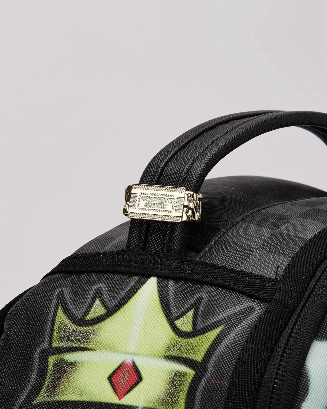 SPRAYGROUND AIRBRUSHED SHARK BACKPACK GRAFFITI SCHOOL BAG B8708 BLACK