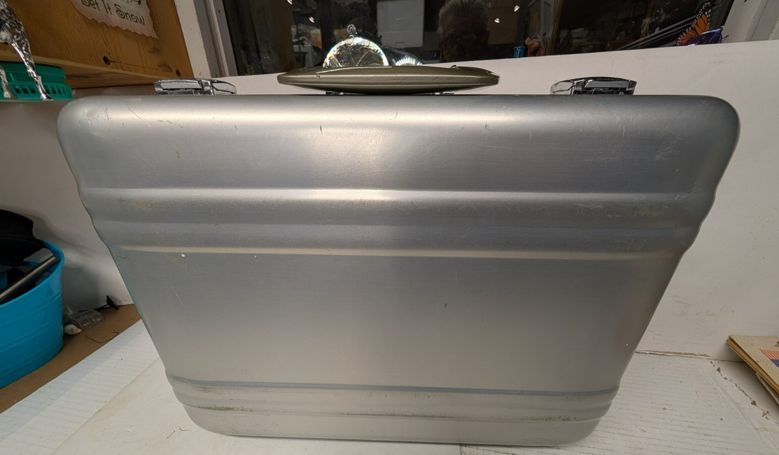 Used Vintage Aluminum Elite Modernist Attache Brief Case