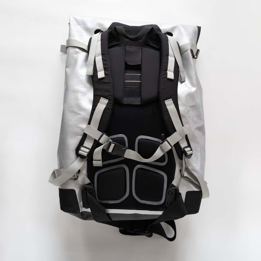 11 by Boris Bidjan Saberi Silver Backpack 21x41x62cm Used