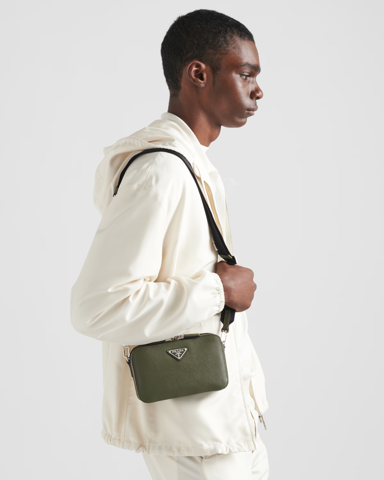 👜🟢 Prada Brique Saffiano Leather Bag – Loden Green – Like New Crossbody