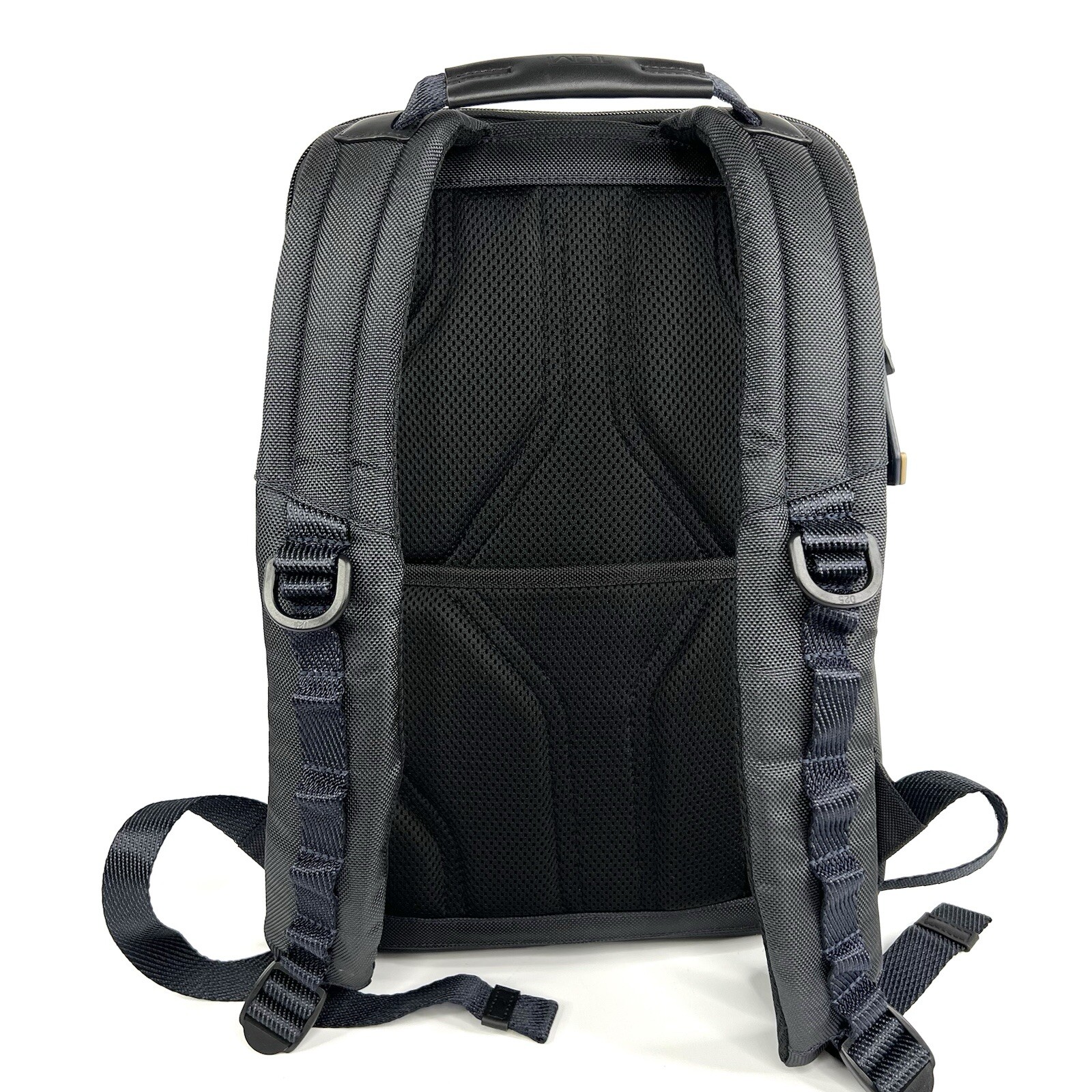 TUMI Navigation Backpack Laptop Business Bag Midnight Navy and Khaki EXPANDABLE