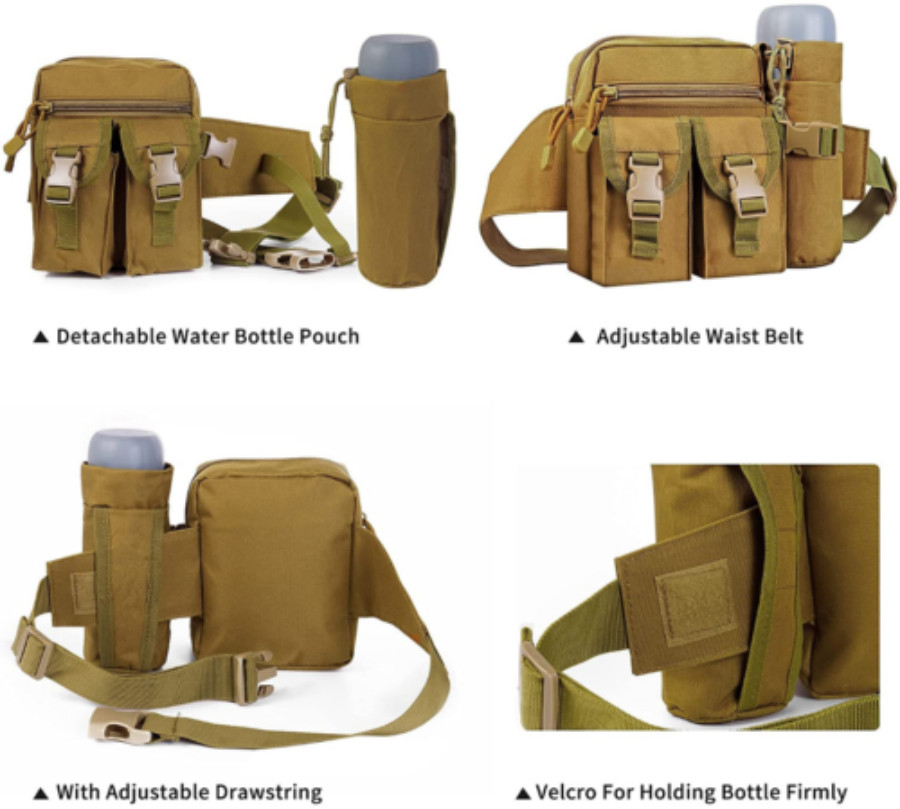 Utility Tactical Waist Fanny Pack Pouch Military Camping Hiking Belt Bag Outdoor