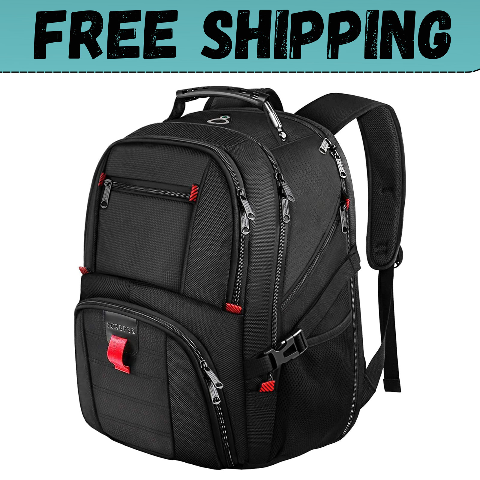 Travel Backpack Extra Large 50L Laptop Backpacks for Men Women Water Resistant