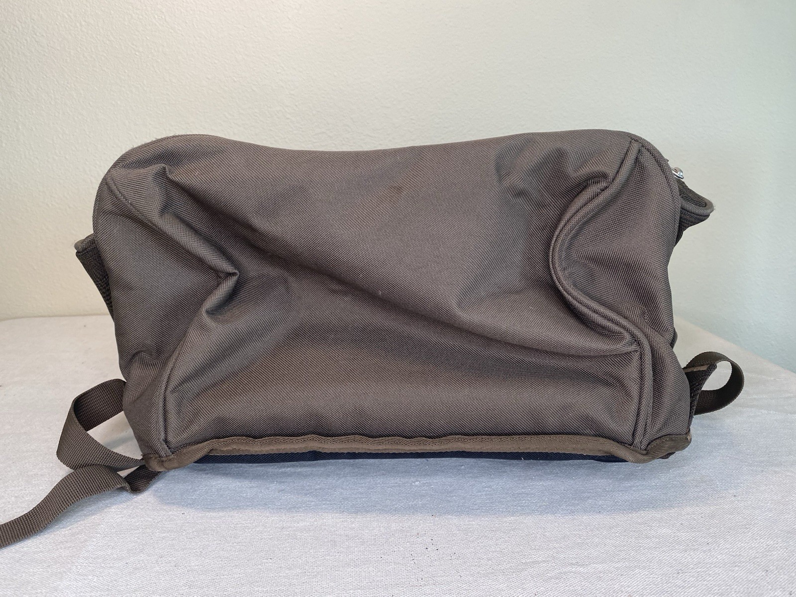 Ogio Metro Street Tech Specs Backpack Brown Pin Stripe Laptop Bag Usana Logo