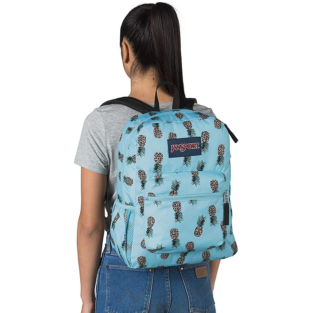 JanSport Cross Town 100% Authentic School Backpack With Front Pocket 13×8.5×17