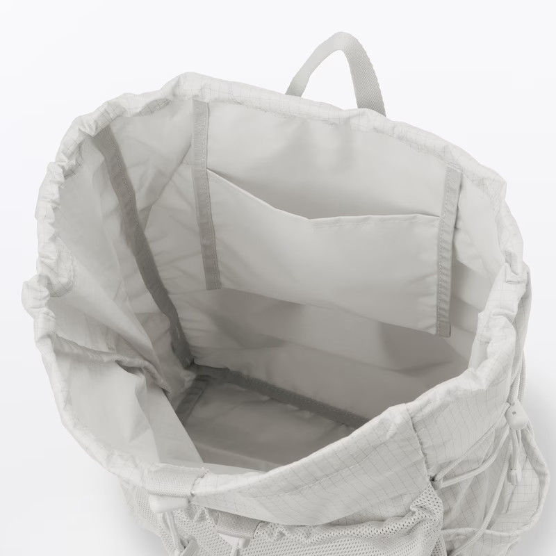 MUJI Water-Repellent Ripstop Backpack Drawstring 23-Litter 3-Pocket Unisex NWT
