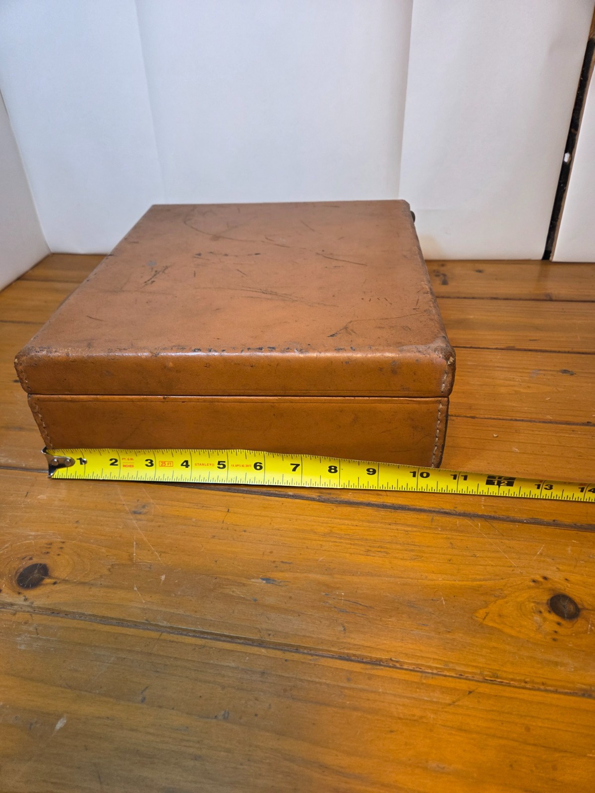 Vintage Brown Leather Briefcase Attache Case