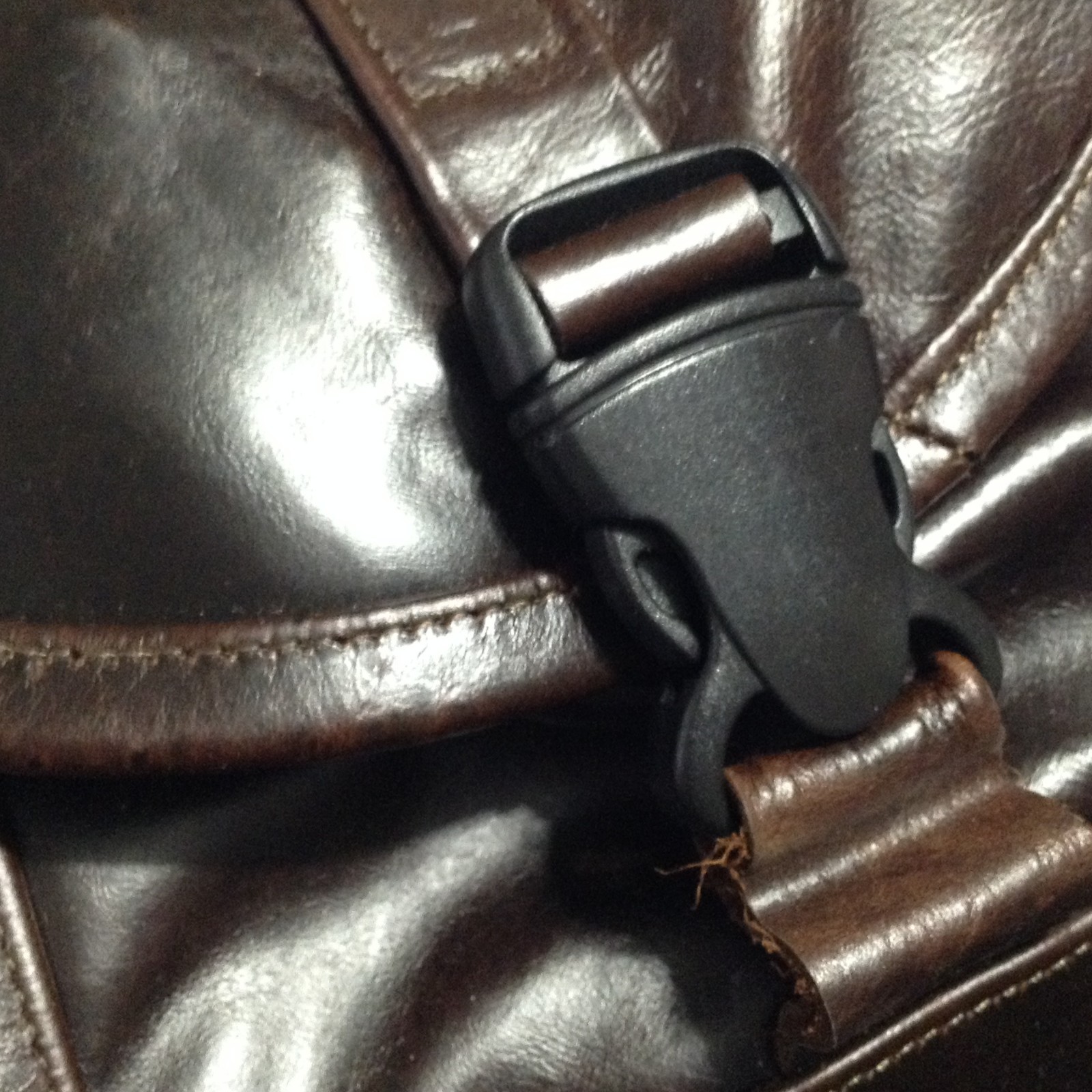 Leather Backpack 13 inch Rucksack Dark Brown Urban Drawstring Travel Bag