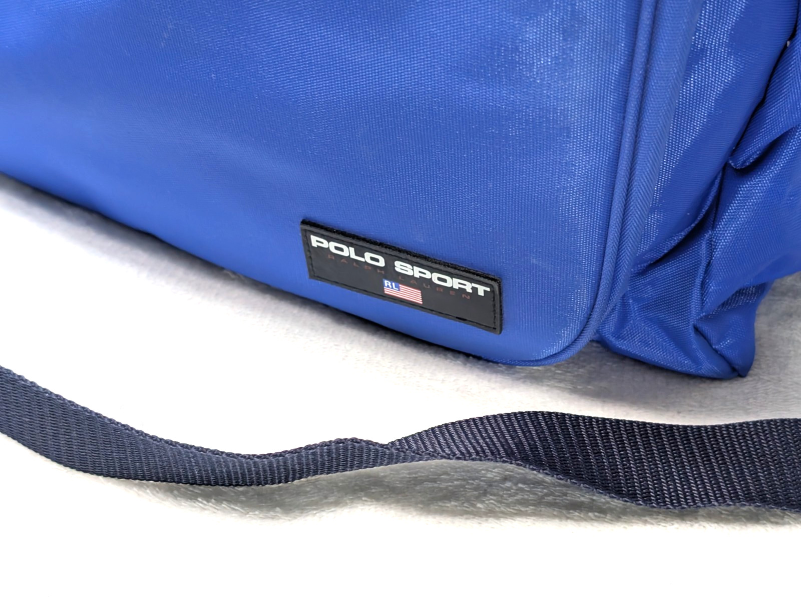 Vintage Polo Sport Large Travel Duffle Bag Royal Blue