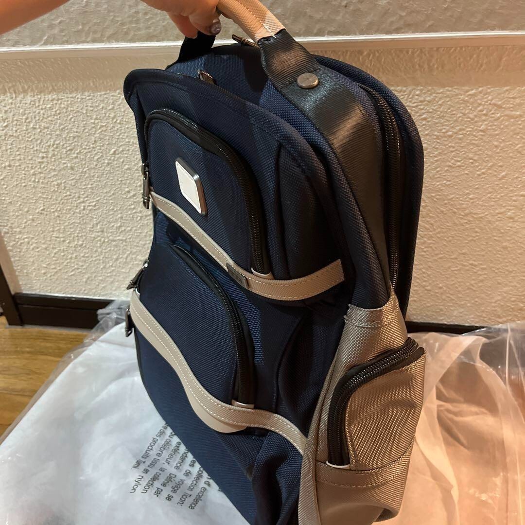 Tumi Alpha 3 Backpack Shoulder Bag Business Sports Nylon Navy NEW