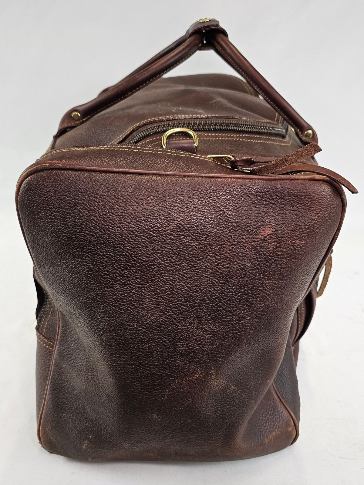 VINTAGE Orvis PREMIUM Full Leather Duffle Travel Bag