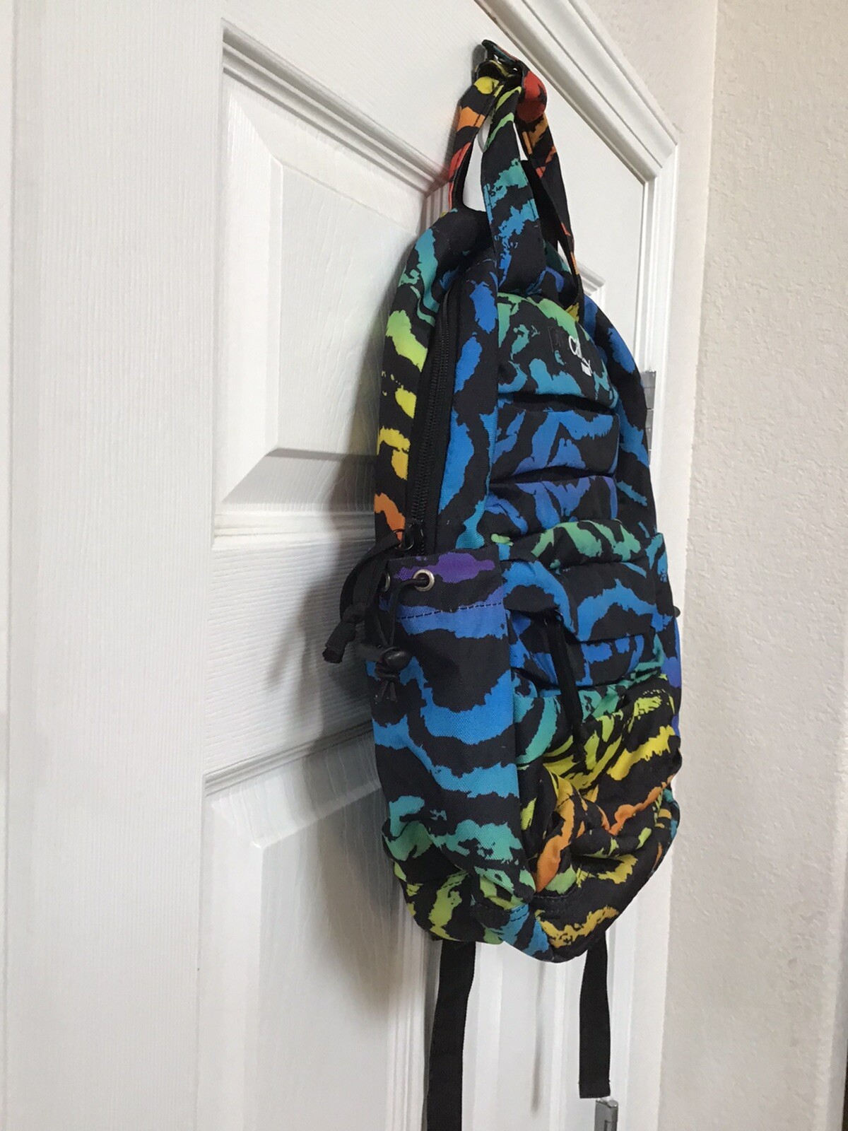Puma Procat Radiate Multicolor Backpack Rainbow Tiger Stripes Zebra School
